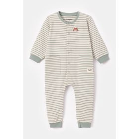 Woody Unisex Onesie groene streep