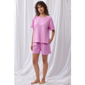 Lords x Lilies Dames Set van T-shirt en Short lila