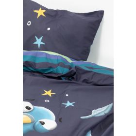Woody Dekbedovertrek duif-140x220cm