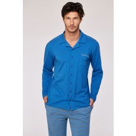 Woody Heren pyjama donkerblauw