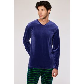 Woody Heren pyjama donkerblauw