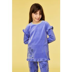 Woody Meisjes-Dames pyjama paars