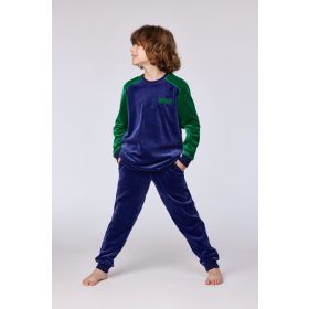 Woody Jongens-Heren pyjama donkerblauw