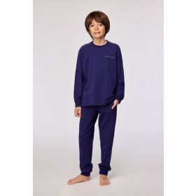 Woody Jongens-Heren pyjama donkerblauw