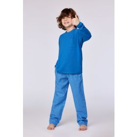 Woody Jongens-Heren pyjama donkerblauw