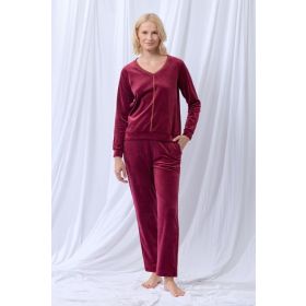 lords x lilies Dames pyjama wijnrood