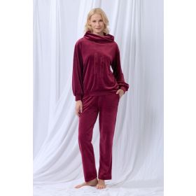 lords x lilies Dames sweater en broek wijnrood