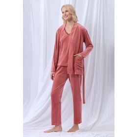 lords x lilies Dames huispak met topje framboos