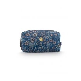 PiP Studio Coco Cosmetic Bag M Blue-Een maat