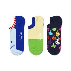 Happy Sock Lucky No Show 3-Pack