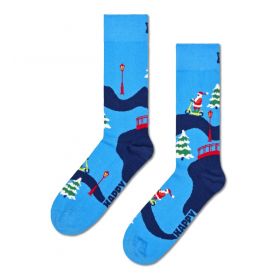 Happy Sock Santa On The Way To Work
