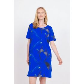 Snurk T-shirt Dress Blue Parrot