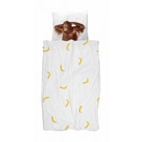 Snurk Dekbedovertrek Banana Monkey 140x220+1sloop-Een maat