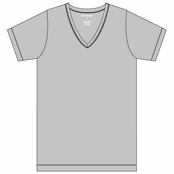 Manned T-Shirt met V-hals